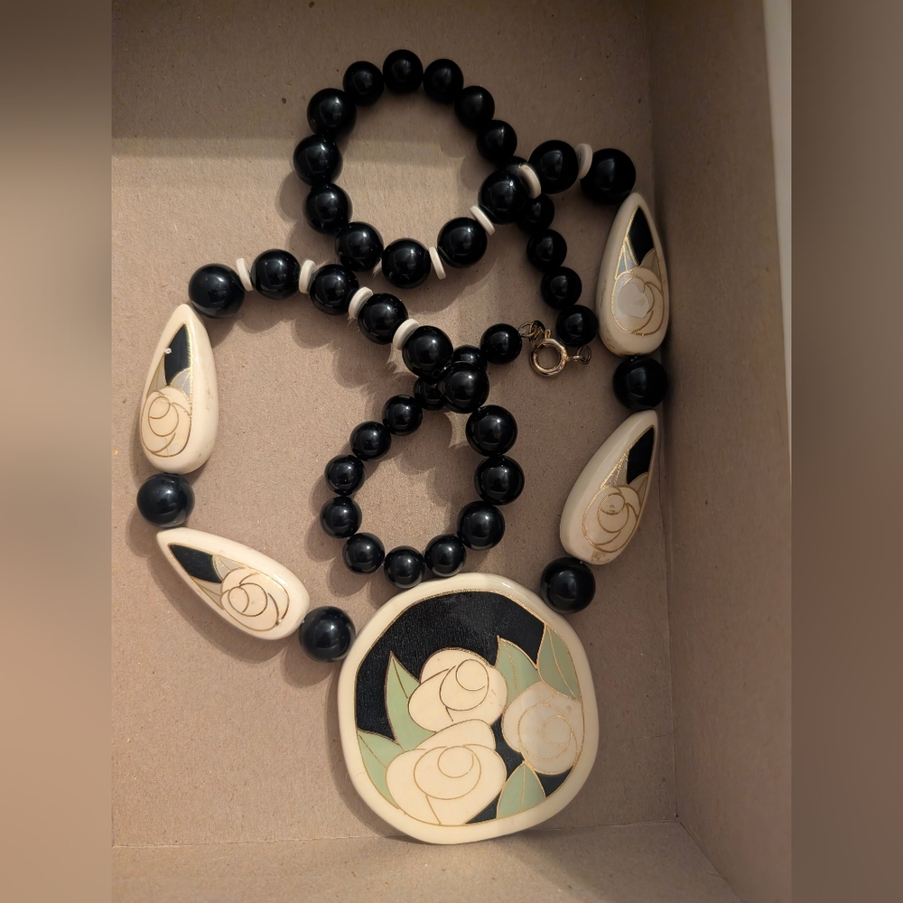 Ceramic Floral Artisan Necklace